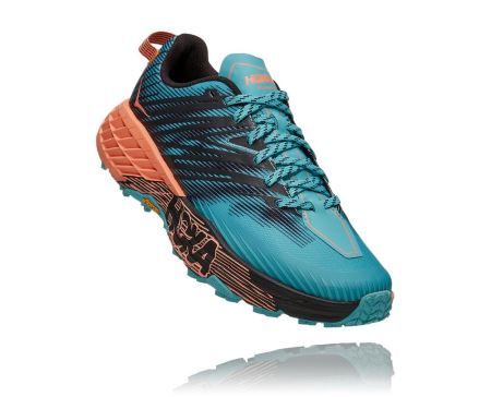 Hoka One One Speedgoat 4 - Sapatos De Caminhada Mulher Luz Turquesa | PT-k3i5T0k